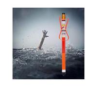 Gancio di sicurezza per piscina, attrezzatura di salvataggio di emergenza, gancio di sicurezza in alluminio per piscina con asta di estensione per vittime di annegamento/tutela dell'insegnamento (1,2