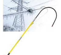Gancio di soccorso isolato per alta tensione, Gancio di salvataggio isolato ad alta tensione con custodia multicolore da 1 ma 3 m(Yellow,2m/6.5ft)