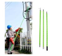 Gancio di soccorso isolato per alta tensione, Gancio di salvataggio isolato verde varie dimensioni(4-Section26.2ft/8m)