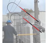 Gancio di Soccorso Isolato per elettricisti - Asta di Soccorso Staccabile per centrali elettriche e lavori in Quota, Protezione Contro Le Scosse elettriche, Dispositivo di Sicurezza per Il s