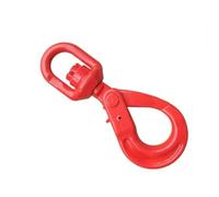 Gancio di sollevamento girevole Ganci di sollevamento for gru Gancio sicurezza speciale for attrezzature for Accessorio girevole sospeso in acciaio legato forgiato a goccia a sgancio rapido(06)
