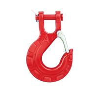 Gancio di sollevamento girevole, Gancio for cavo verricello da 35000 libbre/16 tonnellate, gancio for rimorchio e fermo for barca/camion/camper, accessori a molla(Red)