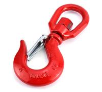 Gancio di sollevamento girevole Gancio rotante rotondo for carichi pesanti con chiusura di sicurezza for catene di sollevamento for il trasporto portuale gancio sollevamento(3T)