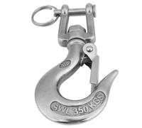 Gancio di sollevamento girevole, Moschettone for catena di sollevamento con forcella girevole in acciaio inossidabile 304 150/350 kg 90/110 mm(350kg)