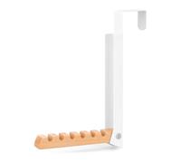 Gancio di stoccaggio portatile Gancio montato sulla porta Materiali in legno in acciaio inossidabile Rack di asciugatura per vestiti pieghevole da viaggio Gancio in legno in acciaio inossidabile