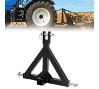 Gancio di traino a 3 punti, attacco del timone del trattore con ricevitore da 2", adattatore del gancio di traino con 3 perni di accoppiamento per trattori piccoli, attacco a tre punti, rimorchio