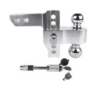 Gancio di traino adatto for ricevitori da 2 pollici, gancio di traino con abbassamento/sollevamento da 6 pollici, da 12.500 libbre, da 2" e 2-5/16" Distribuzione del peso