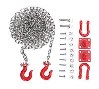 Gancio di Traino, Catena di Sicurezza del rimorchio, Catena di Traino RC Gancio di Traino di Salvataggio in Metallo a Forma di U per Auto RC Catena di rimorchio Assemblaggio Auto cingolata