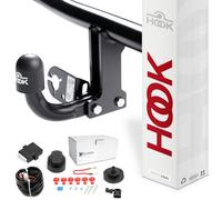 Gancio di traino fisso per Dacia Lodgy 2012- + kit elettrico 7-poli + adattatore