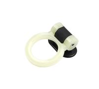 Gancio di traino for auto decorativo da 2 pezzi, gancio for tendenza personalizzata con modifica corsa, for paraurti anteriore per cinghia di traino(White)
