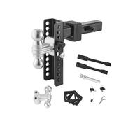 Gancio di traino, Gancio di traino regolabile con attacco doppio da 6", 8", 10", sfere da 2", ricevitore da 2", 2,5".