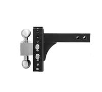 Gancio di Traino, Gancio Di Traino Regolabile For Carichi Pesanti Da 6/8" Con Attacco A Sfera Con Attacco A Sfera Con Serratura A Chiave For Rimorchio Di Camion For Autoveicoli(Noir)