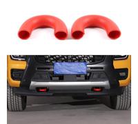 Gancio di traino per auto, compatibile con Ford Ranger 2023 + copertura per ganci di traino | protezione antiurto e graffi per modello 23/24/25 | 2 pezzi (rosso)