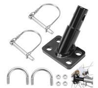 Gancio di traino per bicicletta, con 2 perni di sicurezza, universale, per rimorchi per bambini, passeggini, rimorchi per bambini, rimorchio per bicicletta, rimorchio per carichi