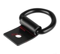 Gancio di traino per camion e rimorchio, anello di ancoraggio per fissaggio carico, anello a D con rivestimento elettroforetico nero per una maggiore resistenza alla ruggine