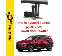 Gancio di Traino per Hyundai Tucson (2020-2024) & 13 Perno Base Plug And Play