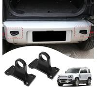 Gancio di traino per paraurti posteriore compatibile con Land Rover Defender 90 110 130 2020-2024 accessori per rimorchio in lega di alluminio resistente (nero)