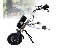 Gancio di traino per sedia a rotelle con motore da 500 W, batteria da 48 V, regolabile a 3 velocità per uso su tutti i terreni, migliora la mobilità e la sicurezza per gli anziani