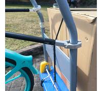 Gancio di traino pieghevole per rimorchio per bicicletta, accessorio