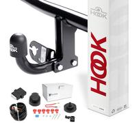 Gancio di Traino Rigido per Mitsubishi Outlander 2012- + Kit Elettrico 7 Poli...
