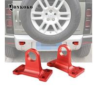 Gancio di traino robusto in lega di alluminio, adatto per LR Defender 90 110 2020-2022 kit di traino (2 pezzi, rosso)