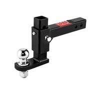 Gancio di Traino Supporto A Sfera Regolabile For Gancio Di Traino Adatto A Ricevitore Da 2 Pollici, Sfere Doppie 2'' E 2-5/16'', 12.000 Libbre/8. Libbre, 6" Drop/Rise Drop Hitc(A)