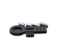Gancio di traino universale con occhiello anteriore automatico da corsa in lega di alluminio(Black)