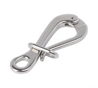 Gancio e occhiello per pellicano con collegamento a sgancio rapido 100 mm in acciaio inossidabile 316, resistente hardware marino per il fissaggio di attrezzature su barche