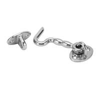 Gancio e occhiello per porta, gancio per la privacy con chiusura a occhiello, in acciaio inox resistente, per barca, nave, yacht, finestre, porta della camera da letto