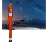 Gancio e palo di Salvataggio per Piscina per Mare/Parco/Lago, palo telescopico per Bagnino e Ganci di Salvataggio da 14,8/18/21,3/32,8 Piedi - Rosso, Attrezzatura di Salvataggio di
