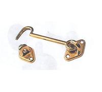 Gancio fermapersiane mm 100 in ottone lucido