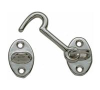 Gancio fermaporte "classico" in ottone cromato