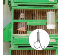 Gancio fisso per porta gabbia per uccelli multiuso da 10 pezzi
