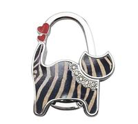 Gancio for borsa portatile a forma di gatto in lega, pieghevole, con bordo da tavolo, for appendere borse, organizer for donna, decorazione for la casa per borse in scrivania, ristorante(Color 3)