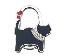 Gancio for borsa portatile a forma di gatto in lega, pieghevole, con bordo da tavolo, for appendere borse, organizer for donna, decorazione for la casa per borse in scrivania, ristorante(Color 6)