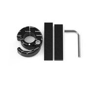 Gancio for casco da moto in alluminio CNC da 22 mm, gancio for borsa da viaggio, gancio for gancio, gancio for moto, scooter, borse for casco, gadget, ganci for guanti(ROUND black)
