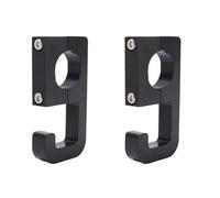 Gancio for motocicletta da 22 mm, gancio for casco, borsa, bagaglio, gancio in lega di alluminio, gancio for manubrio di bicicletta, veicolo elettrico(Black 2PCS)