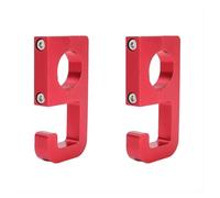 Gancio for motocicletta da 22 mm, gancio for casco, borsa, bagaglio, gancio in lega di alluminio, gancio for manubrio di bicicletta, veicolo elettrico(Red 2PCS)