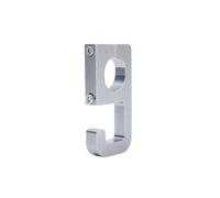 Gancio for motocicletta da 22 mm, gancio for casco, borsa, bagaglio, gancio in lega di alluminio, gancio for manubrio di bicicletta, veicolo elettrico(Silver 1PC)