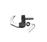 Gancio for motocicletta, gancio con artiglio d'aquila, vite, supporto for casco in lega di alluminio, gadget for moto, guanto, scooter, supporto for il trasporto, gancio pieghevole(Silver)