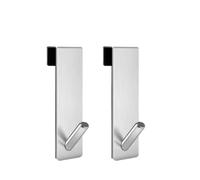 Gancio for porta della doccia in acciaio inossidabile da 1 confezione dietro la porta portasciugamani a forma di S porta accappatoio porta asciugamani accessori for il bagno(Black 16.5cm)