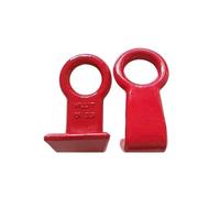 Gancio for secchio smussato forgiato, anello di sollevamento con occhiello for piastra in acciaio, pala, contenitore e palificazione di tubi, 1 pz.(2T)