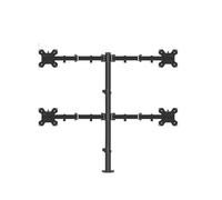 Gancio for supporto for monitor a quattro schermi che unisce il desktop del computer ripiano base girevole con sollevamento multischermo superiore e inferiore(Four screen clamp)