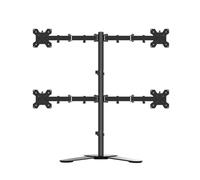 Gancio for supporto for monitor a quattro schermi che unisce il desktop del computer ripiano base girevole con sollevamento multischermo superiore e inferiore(Four screen base)