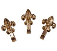 Gancio Ganci per Quadri mod. Giglio tipo Piccolo 33x18 mm colore Oro bl. 5 Pz