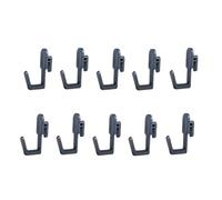 Gancio Gancio for pannello forato in plastica, gancio for resistente, supporto for parete a forma di J, stanza dei lavori manuali(Black)