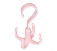 Gancio girevole a 360 gradi a forma di S per borse e sciarpe, soluzione moderna per massimizzare lo spazio nell'armadio e mantenere gli accessori organizzati (bianco (rosa (grandi dimensioni))