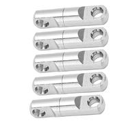 Gancio Girevole da Pesca Durevole in Acciaio Inossidabile Connettore con Cuscinetto Rotante a 360° per Accessori da Pesca Materiale Colore Quantità (6#)