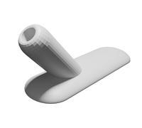 Gancio Guida Muro per Quadri Chiodi 1" Brad - Supporto Stampa 3D