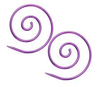 Gancio Hooks - Stitching Markers | Knitting Markers | 2pcs Gancio & Stitching Spiral Rings Sewing Accessories | Spiral Stitching Markers Rings - Helical-Shaped Crochet Markers Ring For